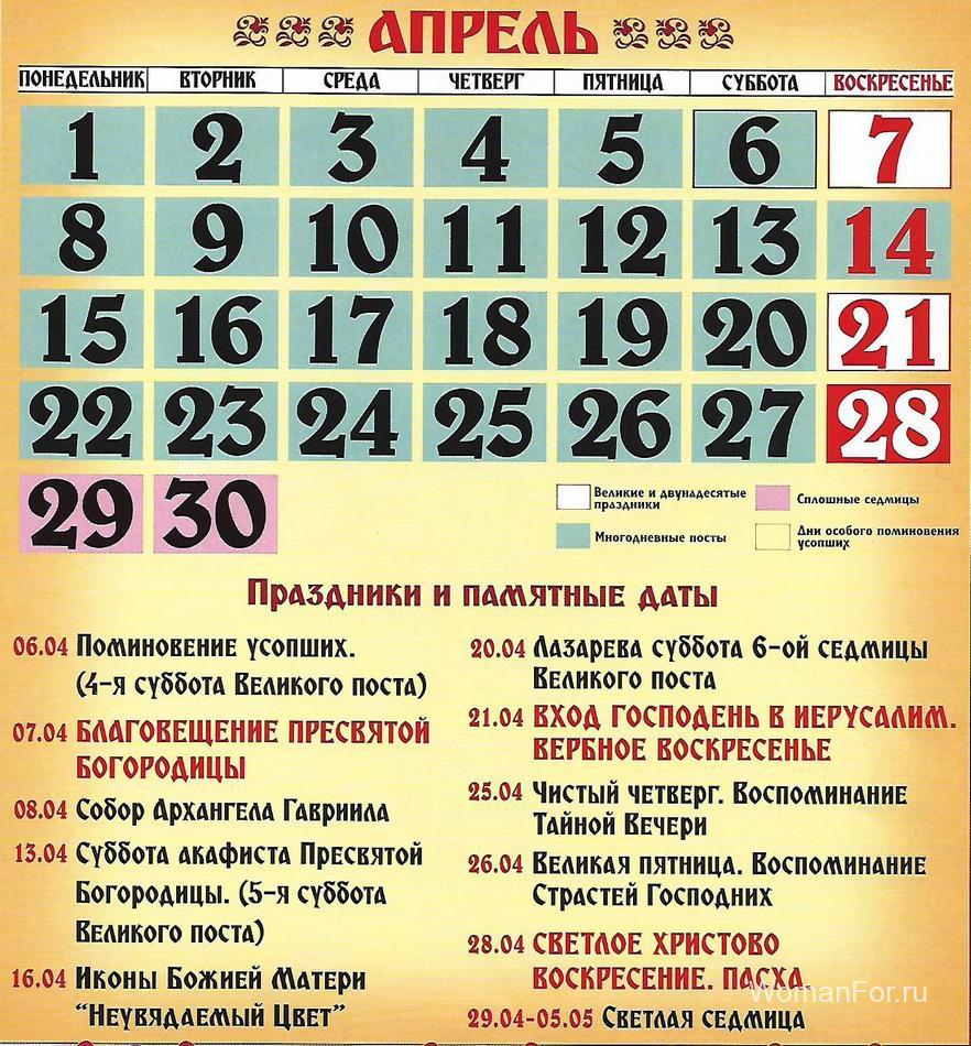 Православная Пасха в 2020 году - православный календарь